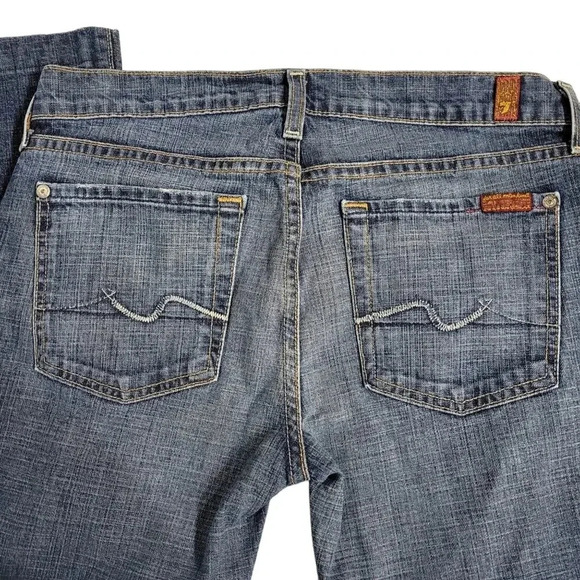7 For All Mankind Dojo Mid Rise Ombre Jeans Size 28 - Picture 3 of 8